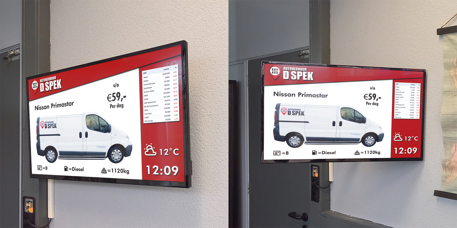 Narrowcasting D. Spek autoverhuur Narrowcasting D. Spek autoverhuur