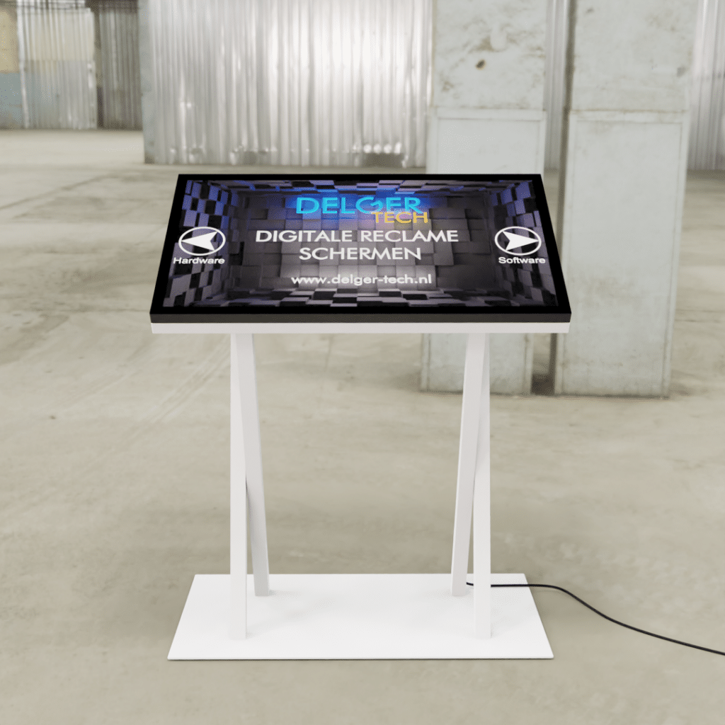 Digitaal interactief kiosk tafelmodel met software
