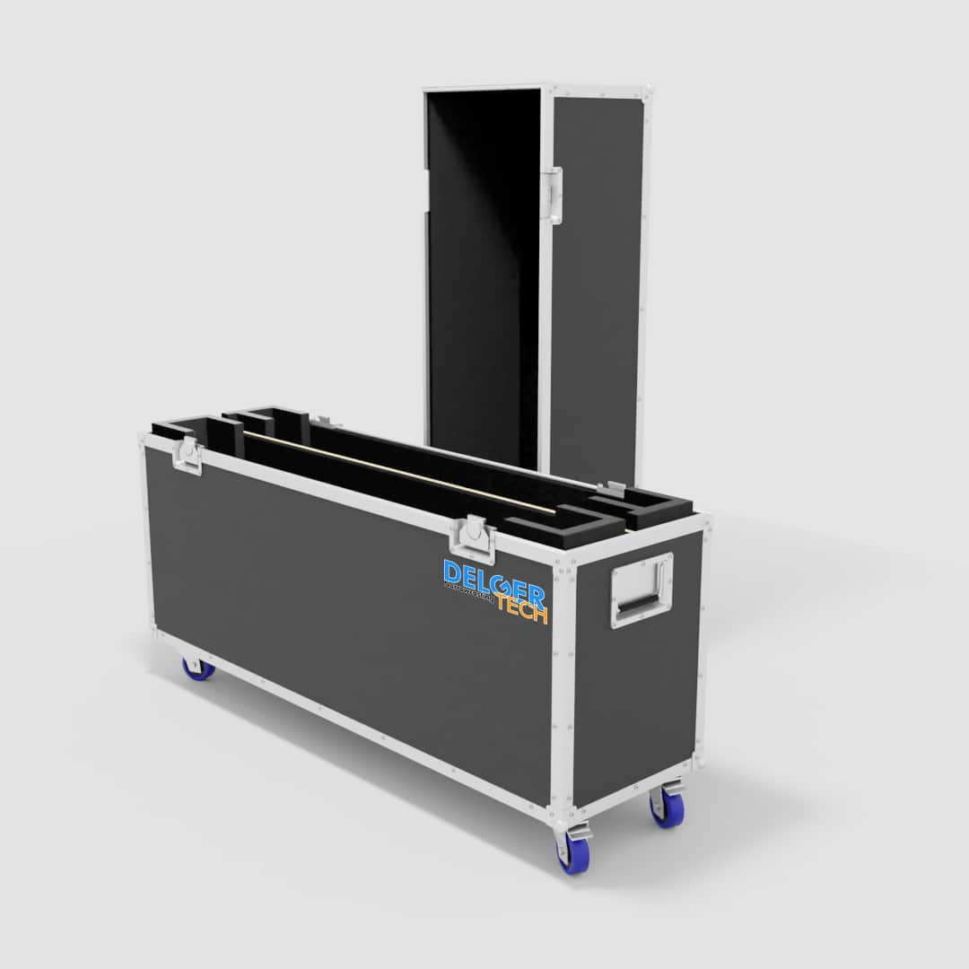 Robusst Flightcase geschikt voor mobiel kiosk
