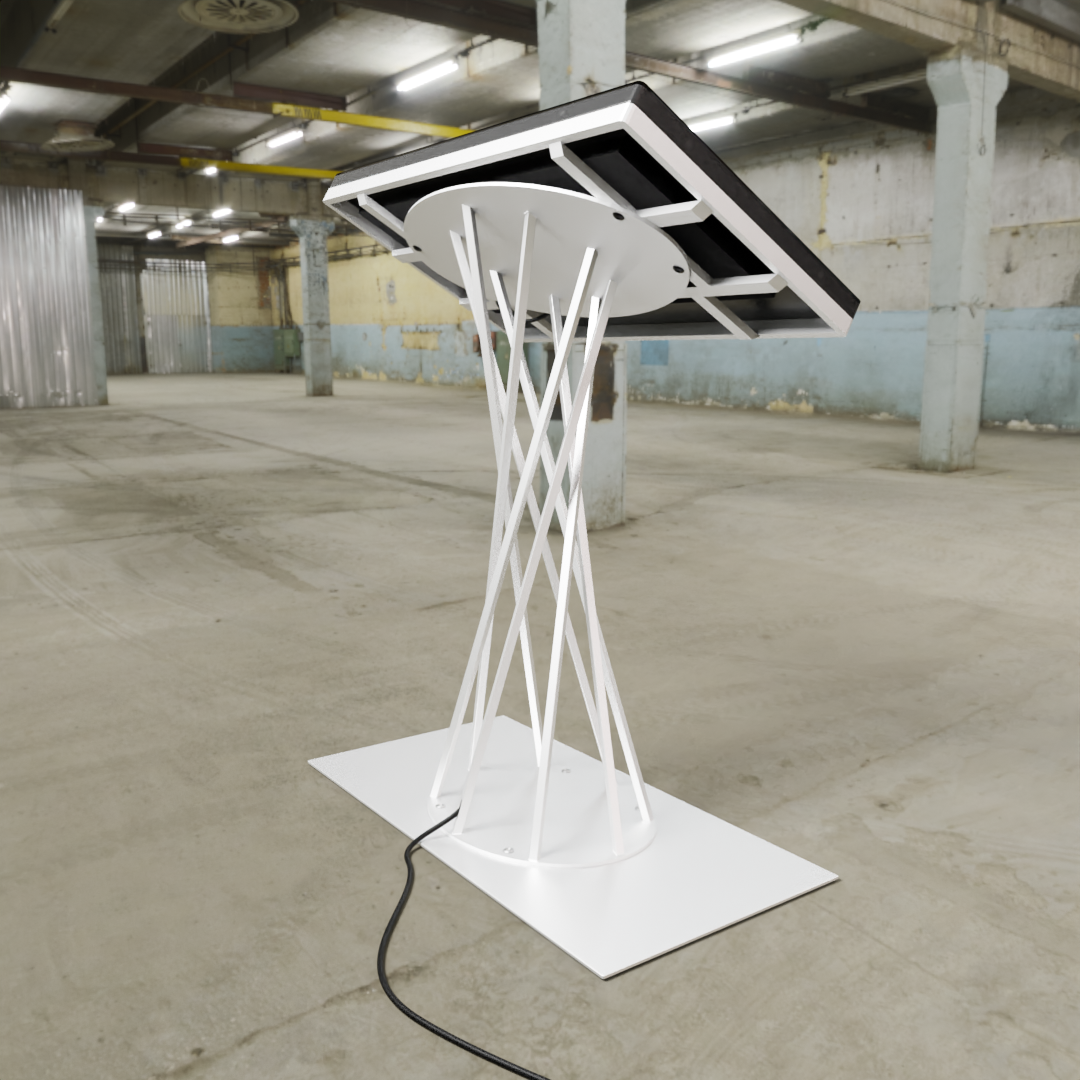 aangepast interactieve kiosk tafelmodel achter