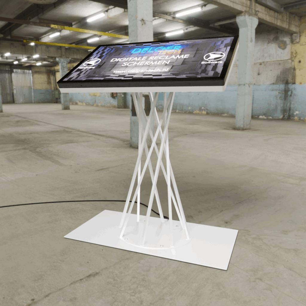 aangepast interactieve kiosk tafelmodel voor